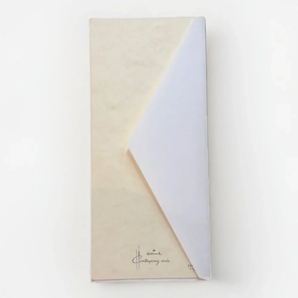 Vintage Ephemera Birthday Greeting Card Hallmark Contemporary Card Envelope